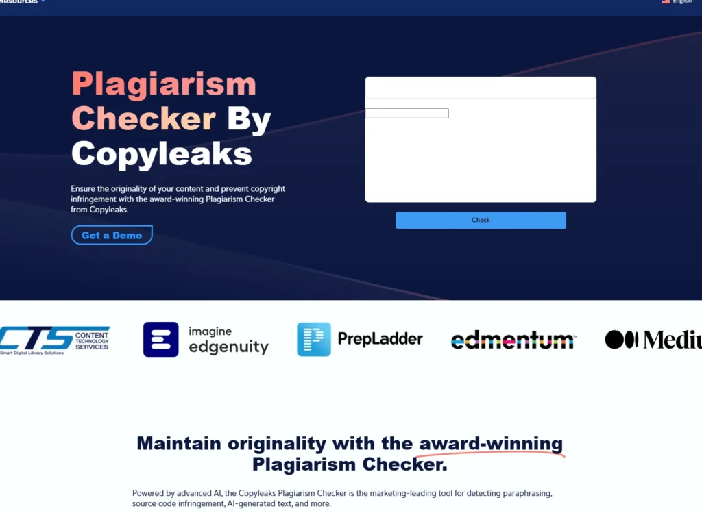 Công cụ check đạo văn copyleaks