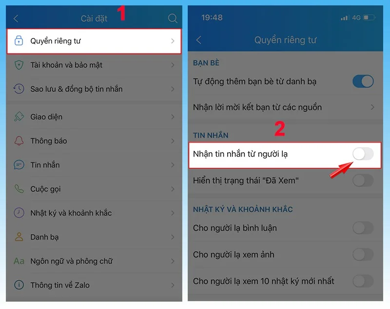 Hướng dẫn cách chặn spam trên Zalo