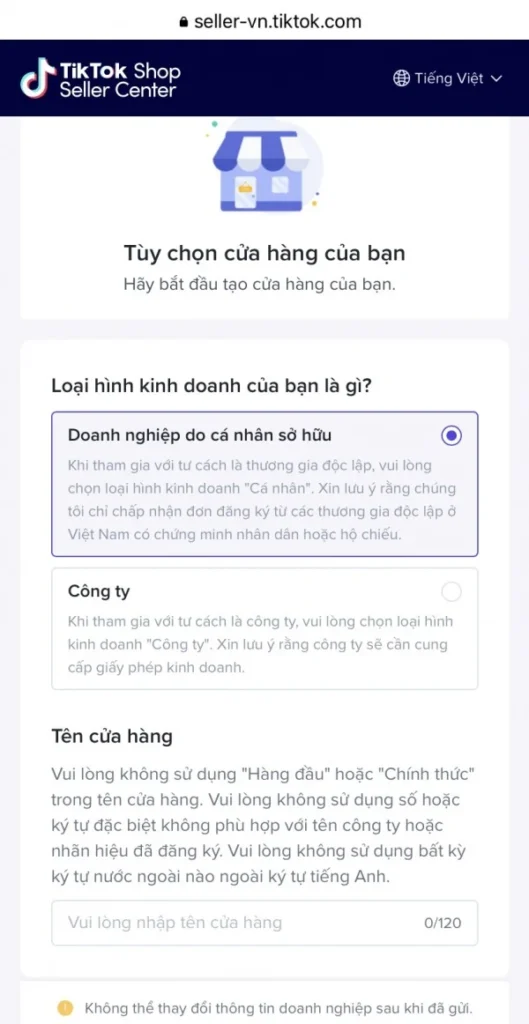 Chọn mục TikTok Shop