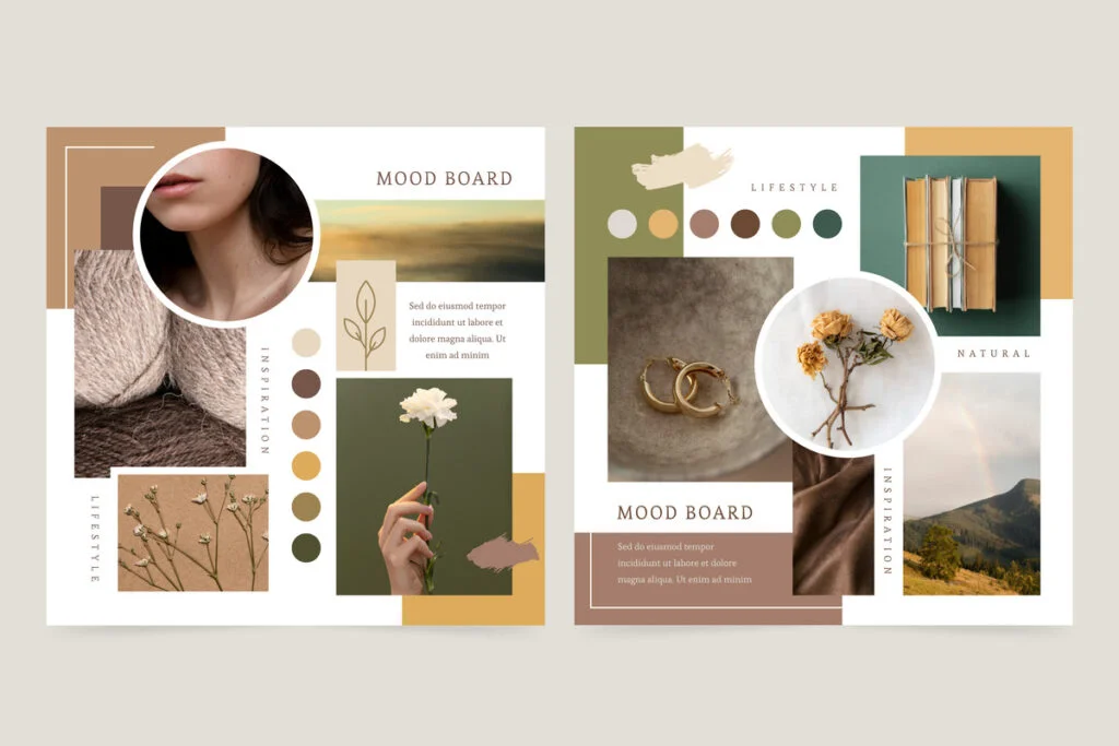 Moodboard là bản thể hiện ý tưởng cụ thể cho một dự án thiết kế