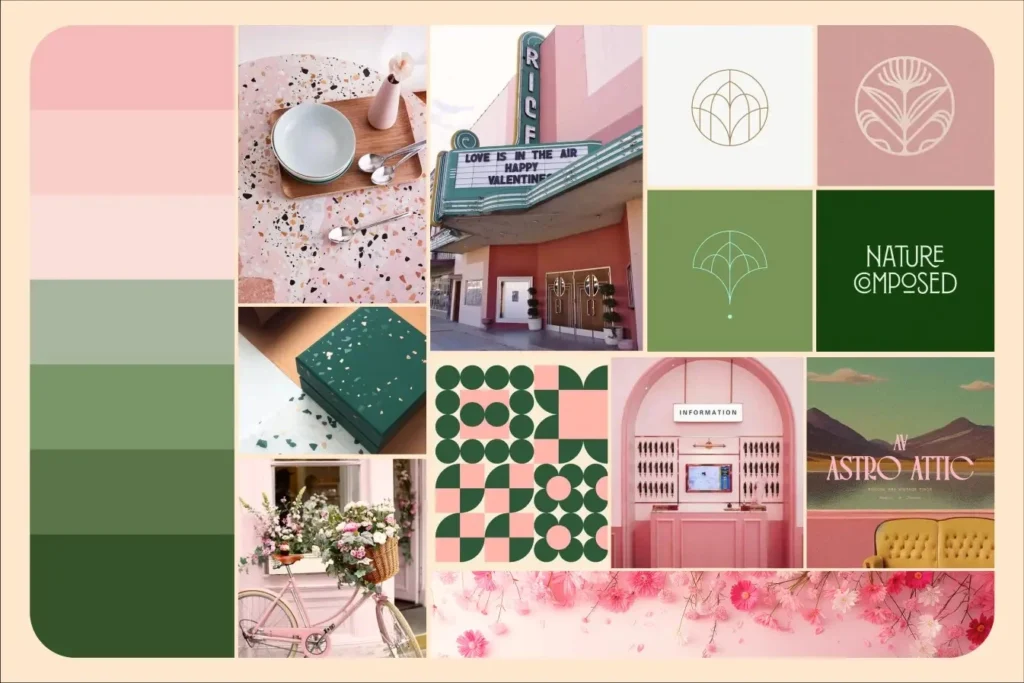 Moodboard là bước đầu giúp bạn định hình phong cách thiết kế