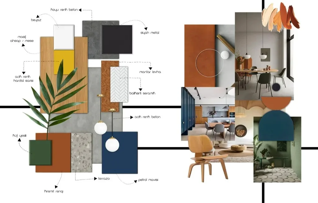 Sắp xếp moodboard một cách khoa học và hoàn thiện