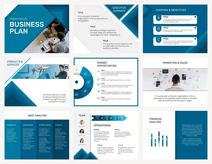 Sắp xếp nội dung proposal theo từng slide