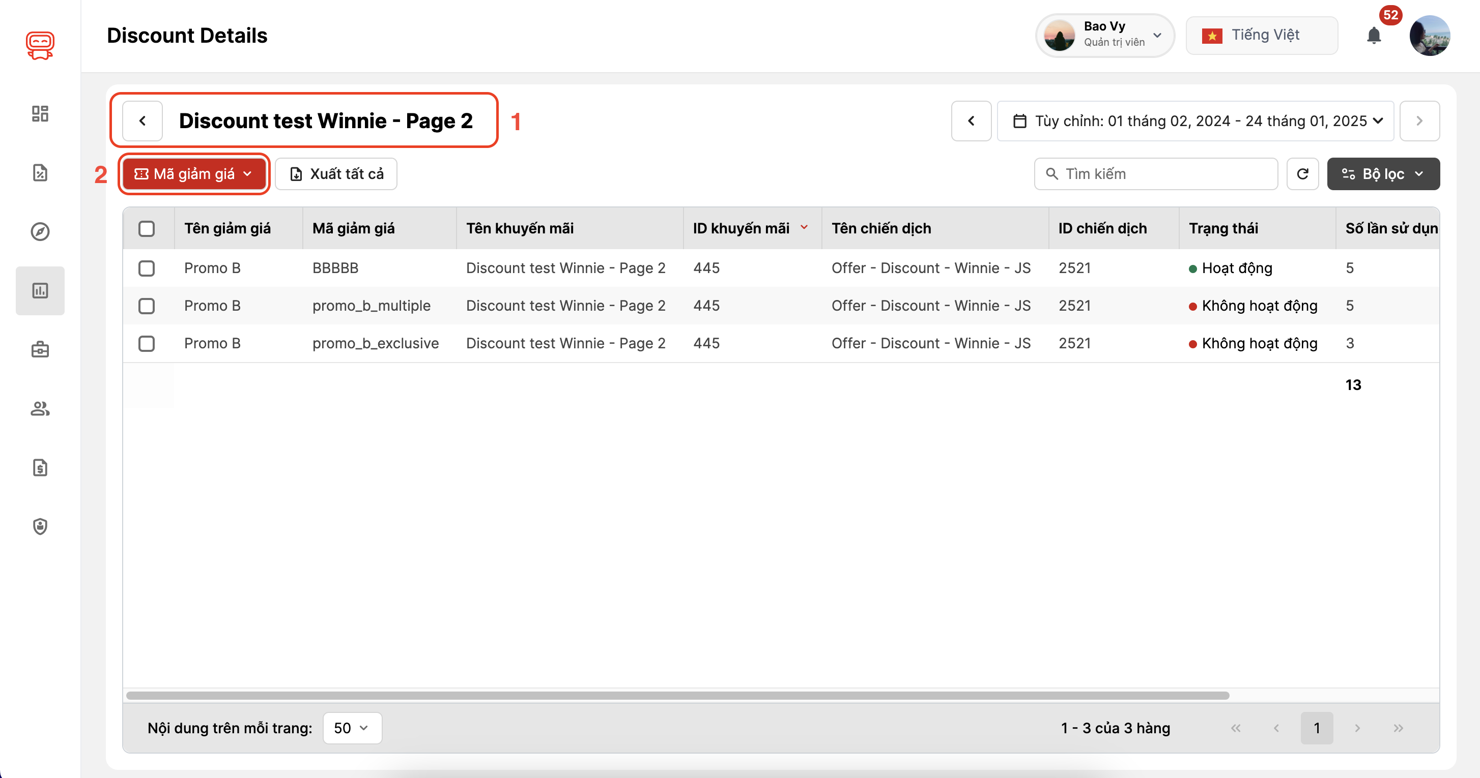 bao cao chuong trinh khuyen mai chi tiet