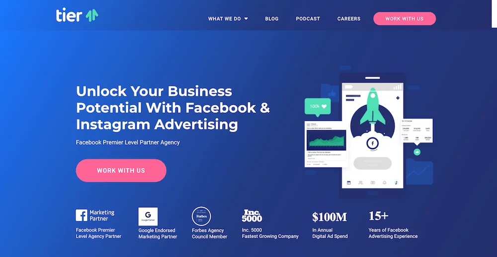 landing page
