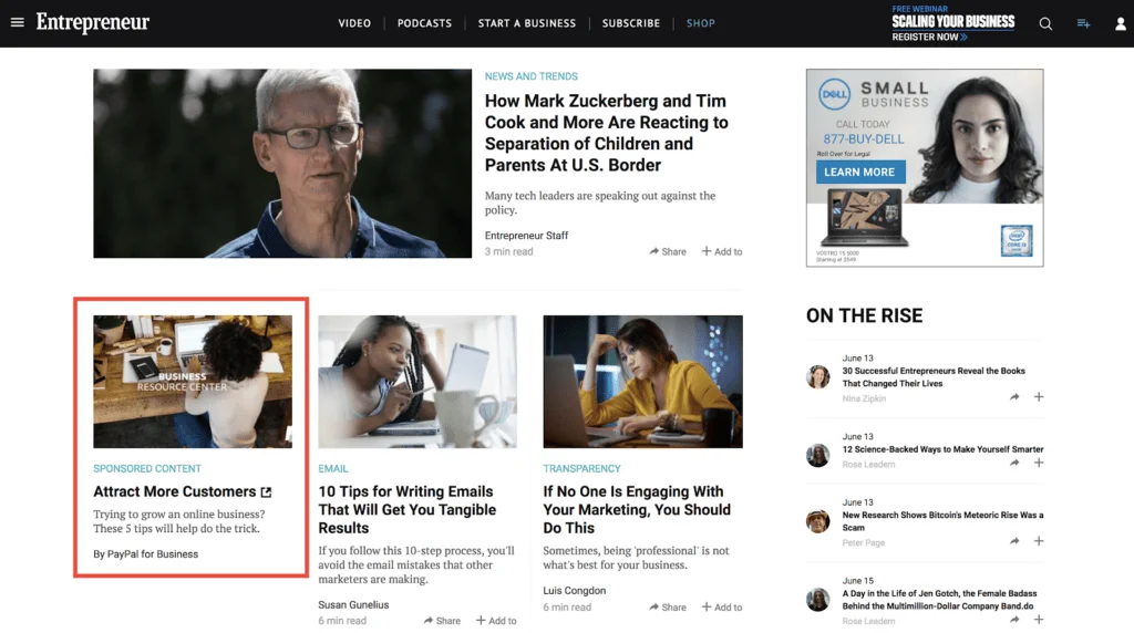 native ads