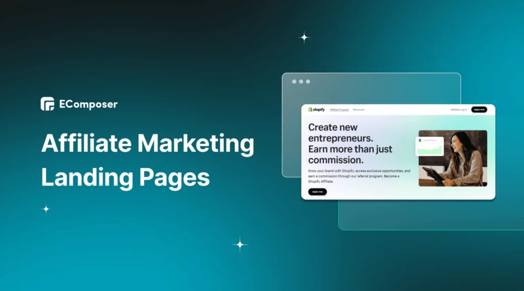 landing page ở tiếp thị liên kết