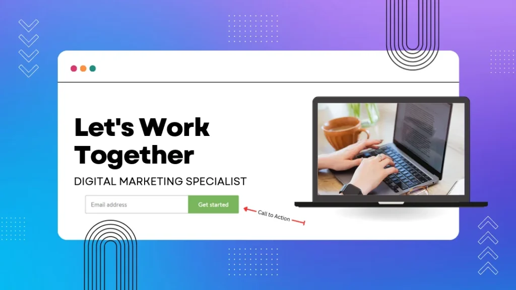 landing page với cta