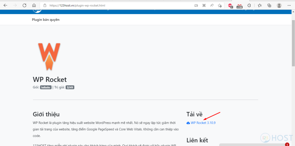Tải và cài đặt WP Rocket