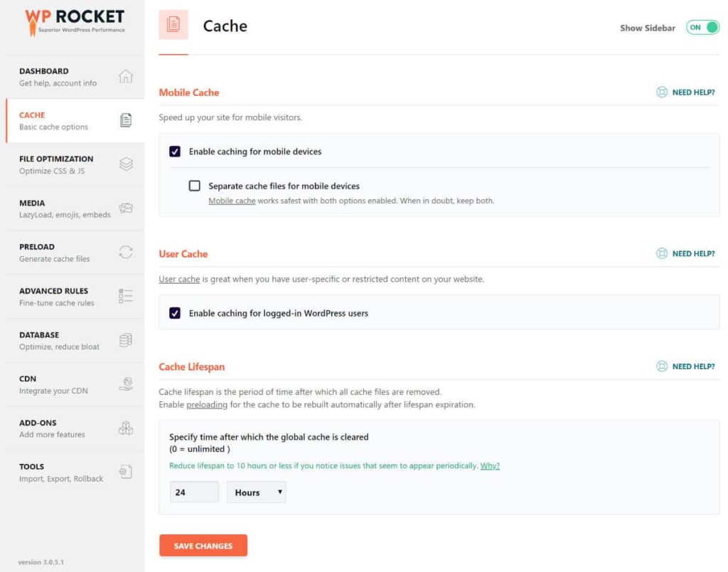 Bật Cache Page để tối ưu tốc độ tải trang