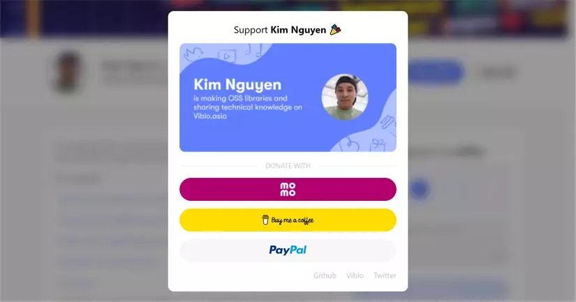 Kiếm tiền từ website bằng cách nhận donation từ người xem