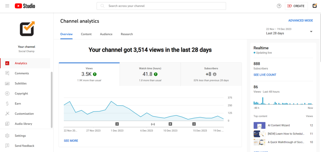 Sử dụng Youtube Analytics để phân tích mức độ hiệu quả của chiến dịch